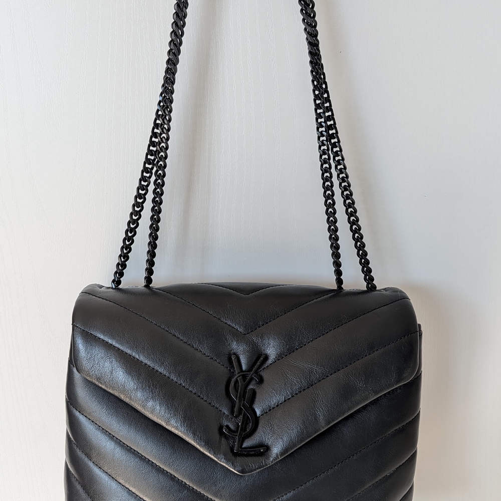 Saint Laurent Small LouLou Black Quilted Leather